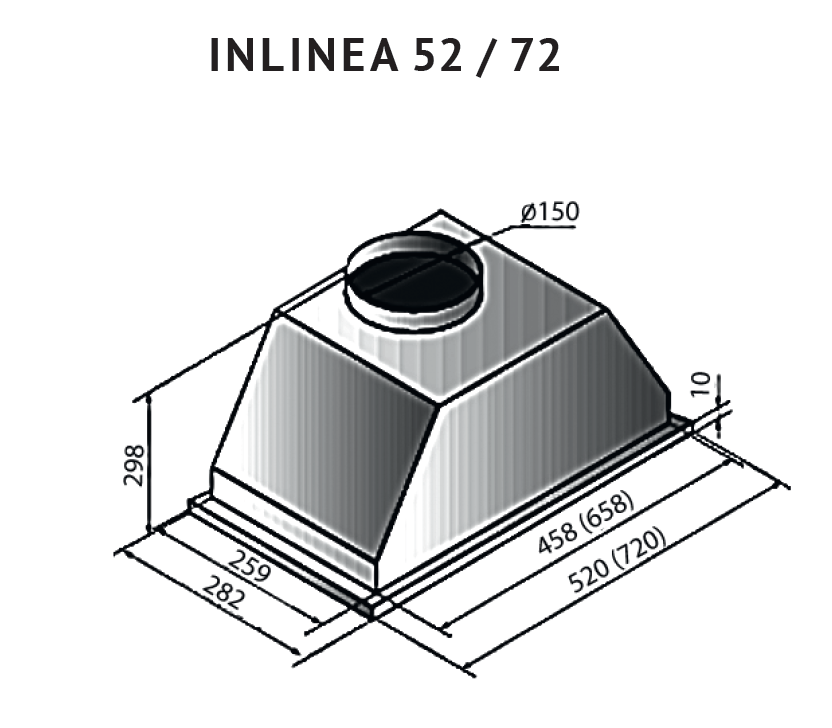 Схема встраивания Kuppersberg INLINEA 52 Inox